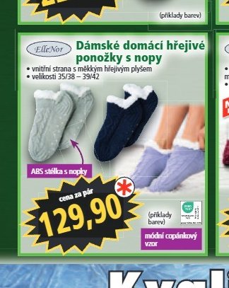 Dámské domácí hřejivé ponožky s nopy