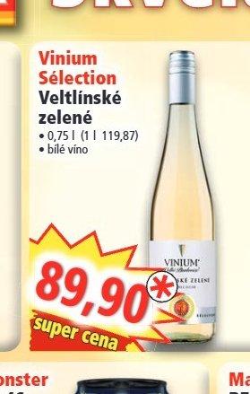 Vinium Sélection Veltlínské zelené
