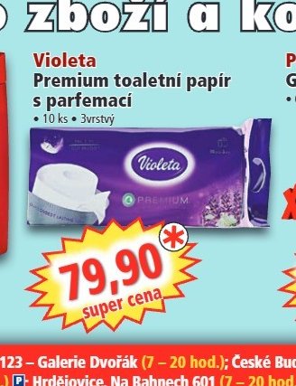 Violeta Premium toaletní papír s parfemací