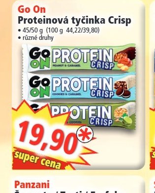 Go On Proteinová tyčinka Crisp