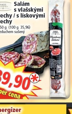 Salám s vlašskými ořechy