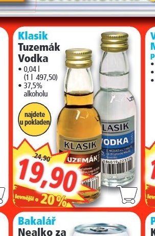 Klasik Tuzemák Vodka
