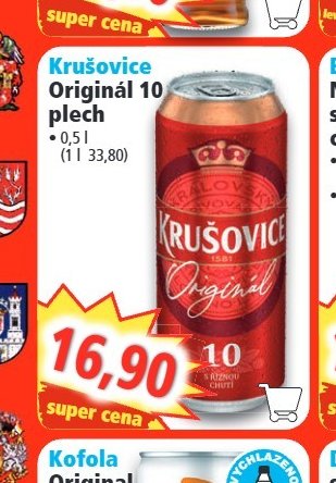 Krušovice Originál 10 plech