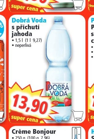 Dobrá Voda s příchutí jahoda