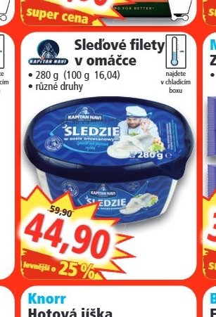Sleďové filety v omáčce