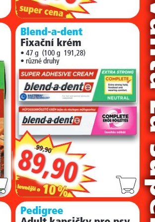 Blend-a-dent Fixační krém