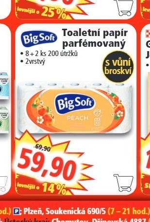 Big Soft Toaletní papír parfémovaný