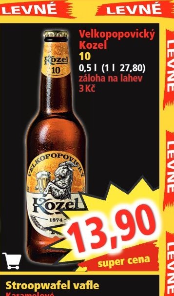 Velkopopovický Kozel 10 0,5 l