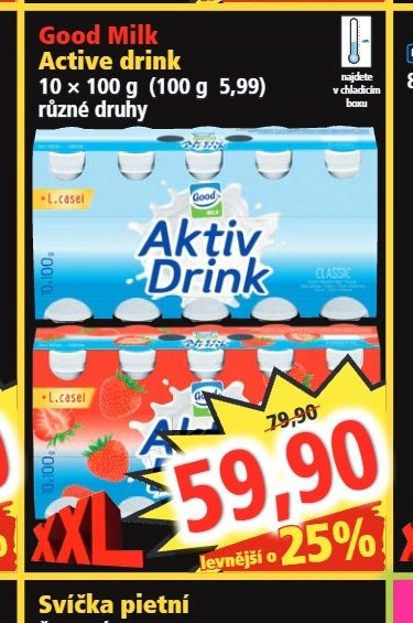 Good Milk Active drink 10 x 100 g