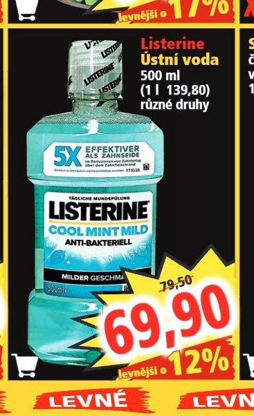 Listerine Ústní voda 500 ml