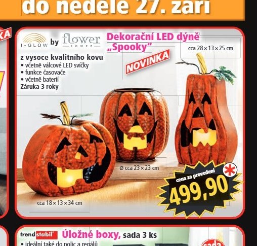 Dekorační LED dýně Spooky