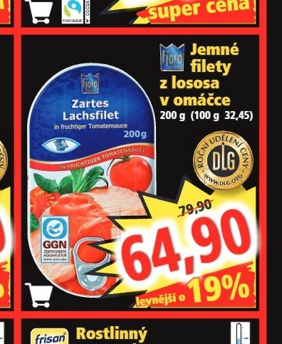 Jemné filety z lososa v omáčce
