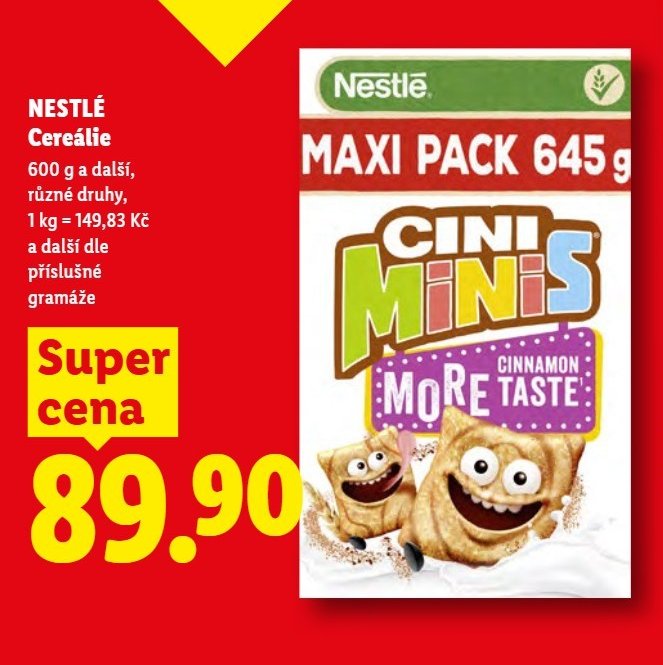 NESTLÉ Cereálie