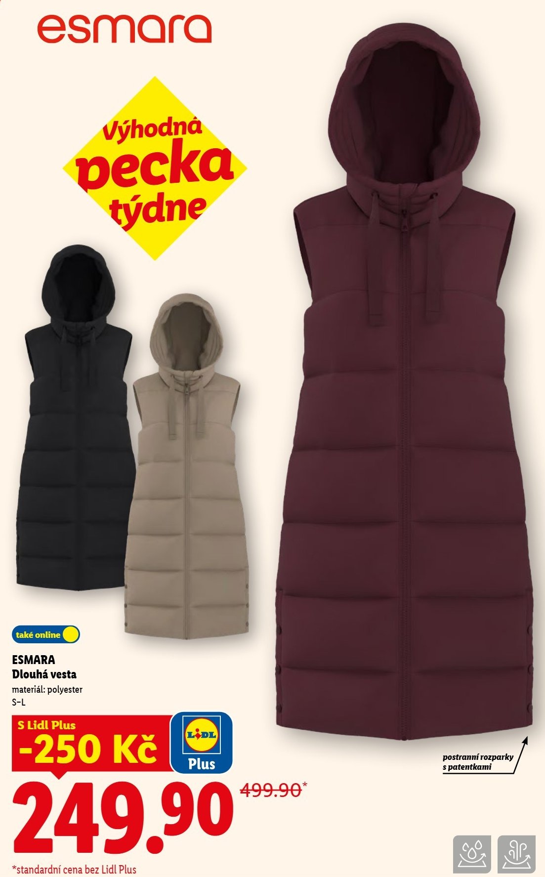 ESMARA Dlouhá vesta
