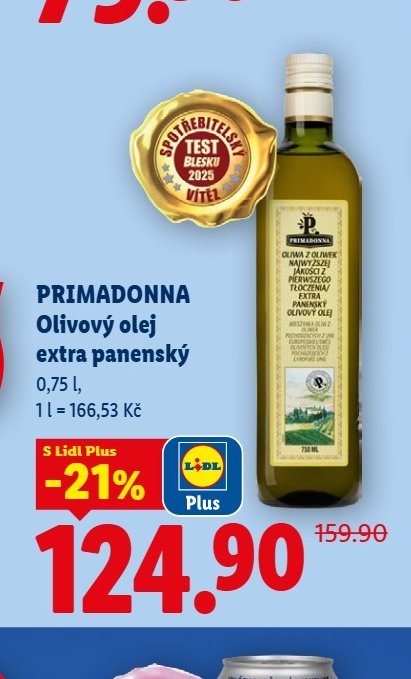 PRIMADONNA Olivový olej extra panenský