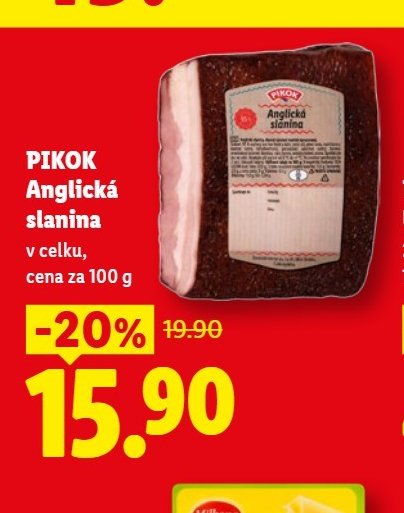 PIKOK Anglická slanina - Lidl aktualniletaky.eu