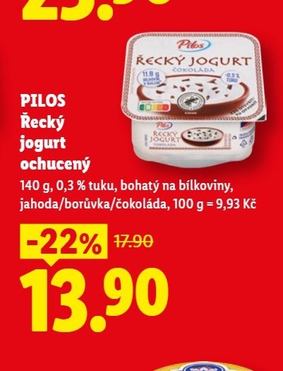 PILOS Řecký jogurt ochucený - Lidl aktualniletaky.eu