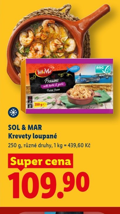 SOL & MAR Krevety loupané - Lidl aktualniletaky.eu