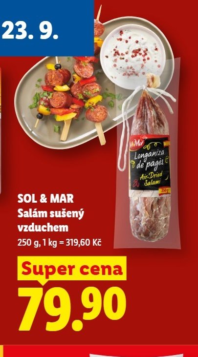 SOL & MAR Salám sušený vzduchem