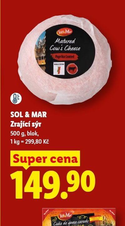 SOL & MAR Zrající sýr (paprika) - Lidl aktualniletaky.eu