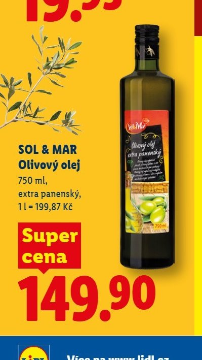 SOL & MAR Olivový olej - Lidl aktualniletaky.eu