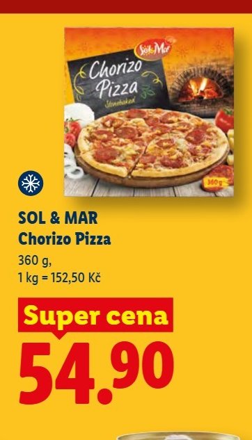 SOL & MAR Chorizo Pizza