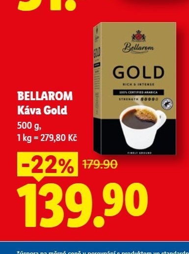 BELLAROM Káva Gold