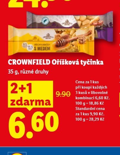 Crownfield Oříšková tyčinka
