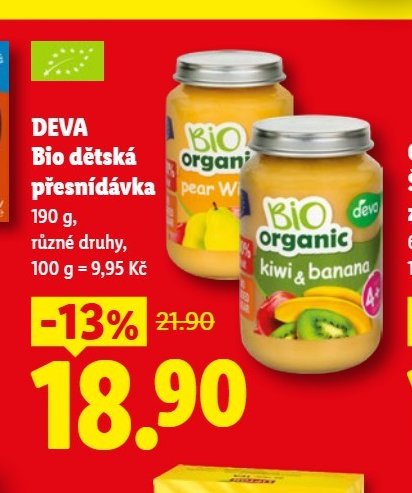 DEVA Bio dětská přesnídávka - Lidl aktualniletaky.eu