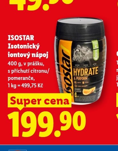 ISOSTAR Isotonický iontový nápoj - Lidl aktualniletaky.eu