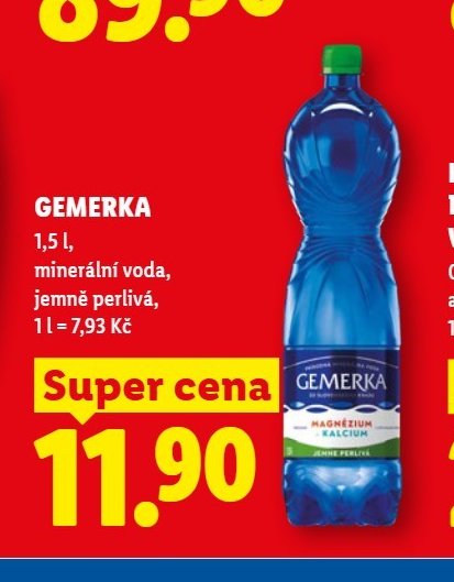 GEMERKA minerální voda - Lidl aktualniletaky.eu