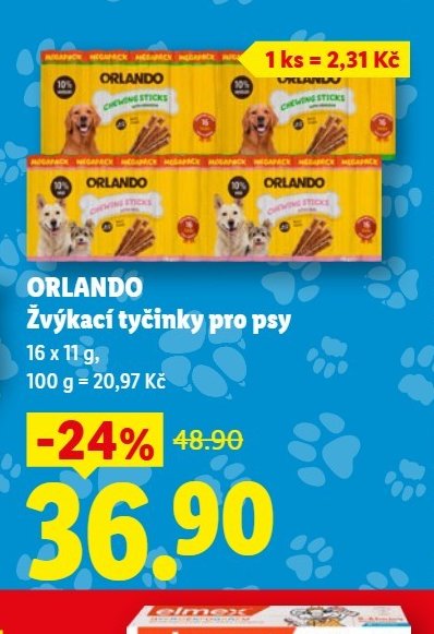 ORLANDO Žvýkací tyčinky pro psy