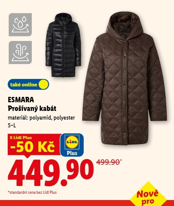ESMARA Prošívaný kabát - Lidl aktualniletaky.eu