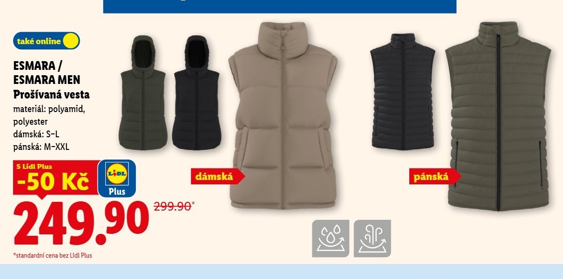 Esmara / Esmara Men Prošívaná vesta - Lidl aktualniletaky.eu