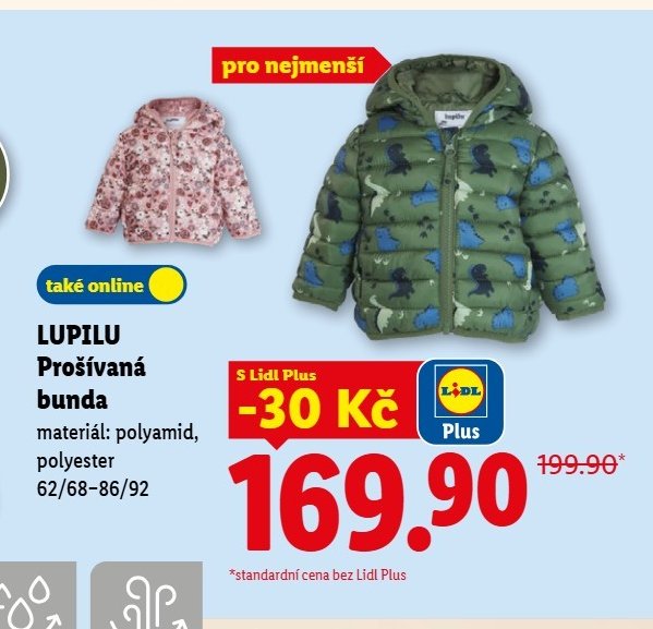 Lupilu Prošívaná bunda