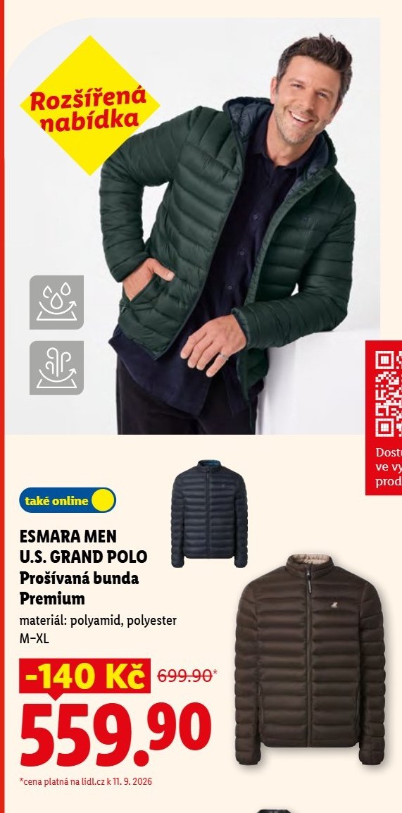 ESMARA MEN U.S. GRAND POLO Prošívaná bunda Premium