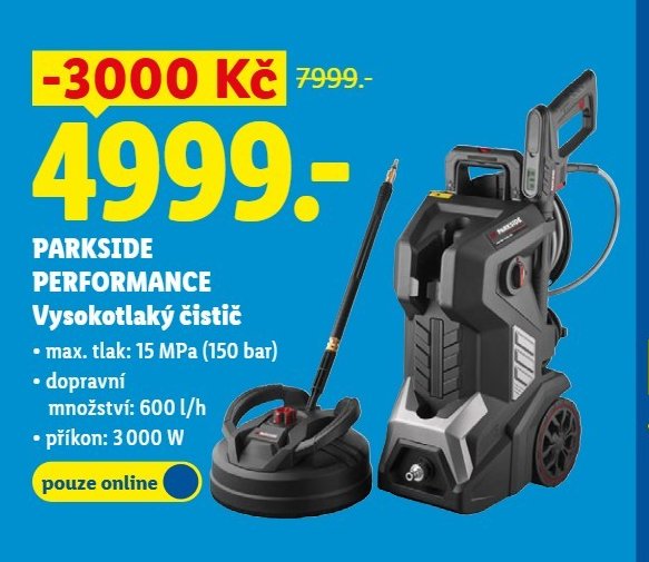PARKSIDE PERFORMANCE Vysokotlaký čistič