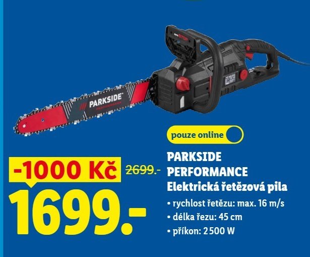 PARKSIDE PERFORMANCE Elektrická řetězová pila