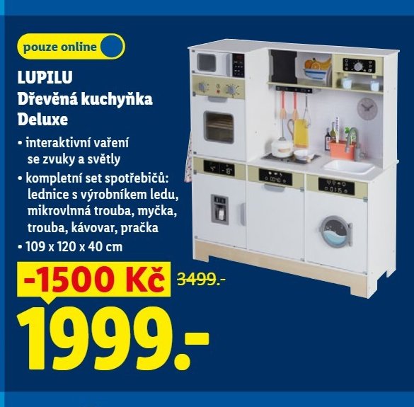 LUPILU Dřevěná kuchyňka Deluxe