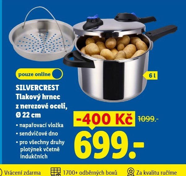 SILVERCREST Tlakový hrnec z nerezové oceli
