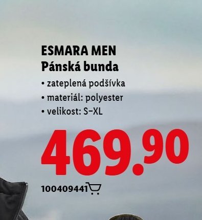 ESMARA MEN Pánská bunda - Lidl aktualniletaky.eu