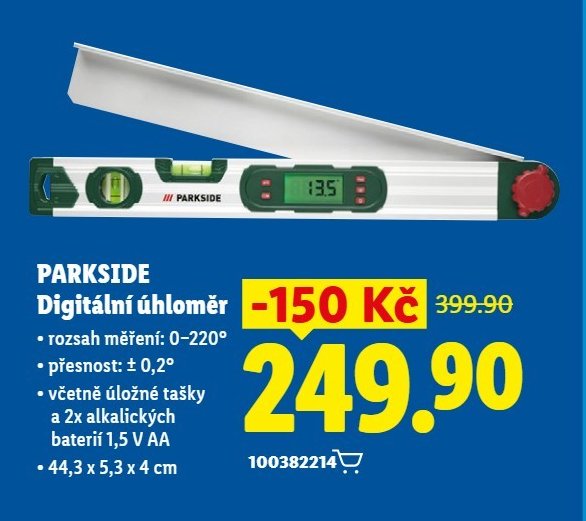 PARKSIDE Digitální úhloměr