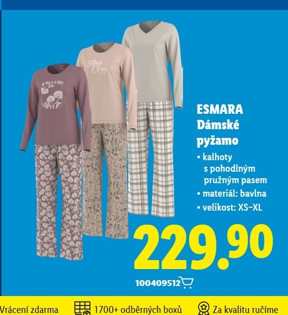 ESMARA Dámské pyžamo