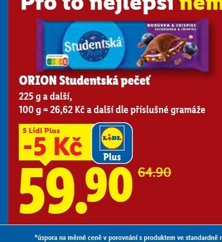 ORION Studentská pečeť - Lidl aktualniletaky.eu