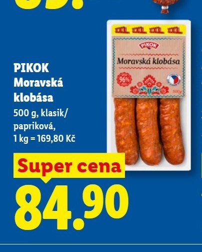 PIKOK Moravská klobása - Lidl aktualniletaky.eu