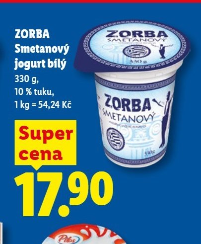 ZORBA Smetanový jogurt bílý - Lidl aktualniletaky.eu