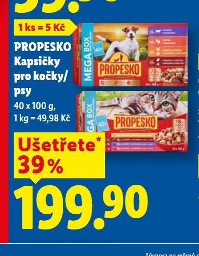 PROPESKO Kapsičky pro kočky/psy - Lidl aktualniletaky.eu