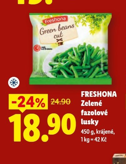 FRESHONA Zelené fazolové lusky - Lidl aktualniletaky.eu