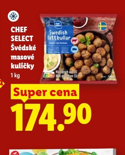 CHEF SELECT Švédské masové kuličky - Lidl aktualniletaky.eu