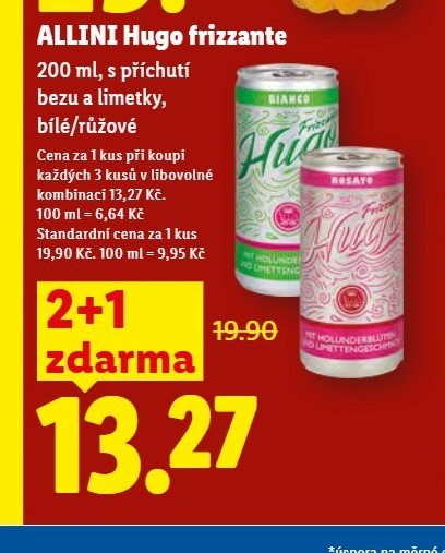 Allini Hugo frizzante - Lidl aktualniletaky.eu